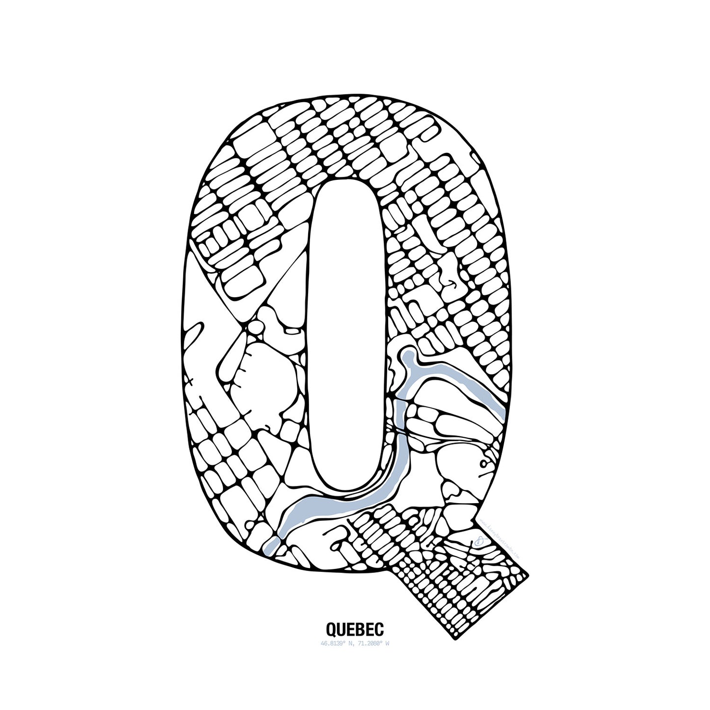 Maphabet Q - Quebec - Danny Branscombe