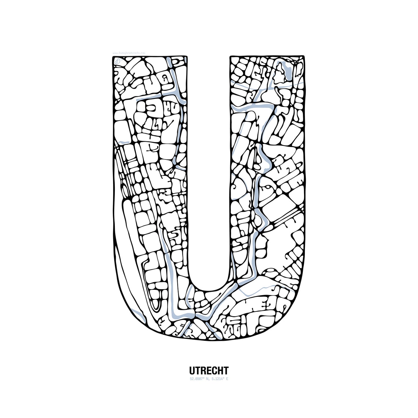 Maphabet U - Utrecht - Danny Branscombe