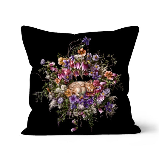 Flora & Fauna - Flowers & Fluff Cushion