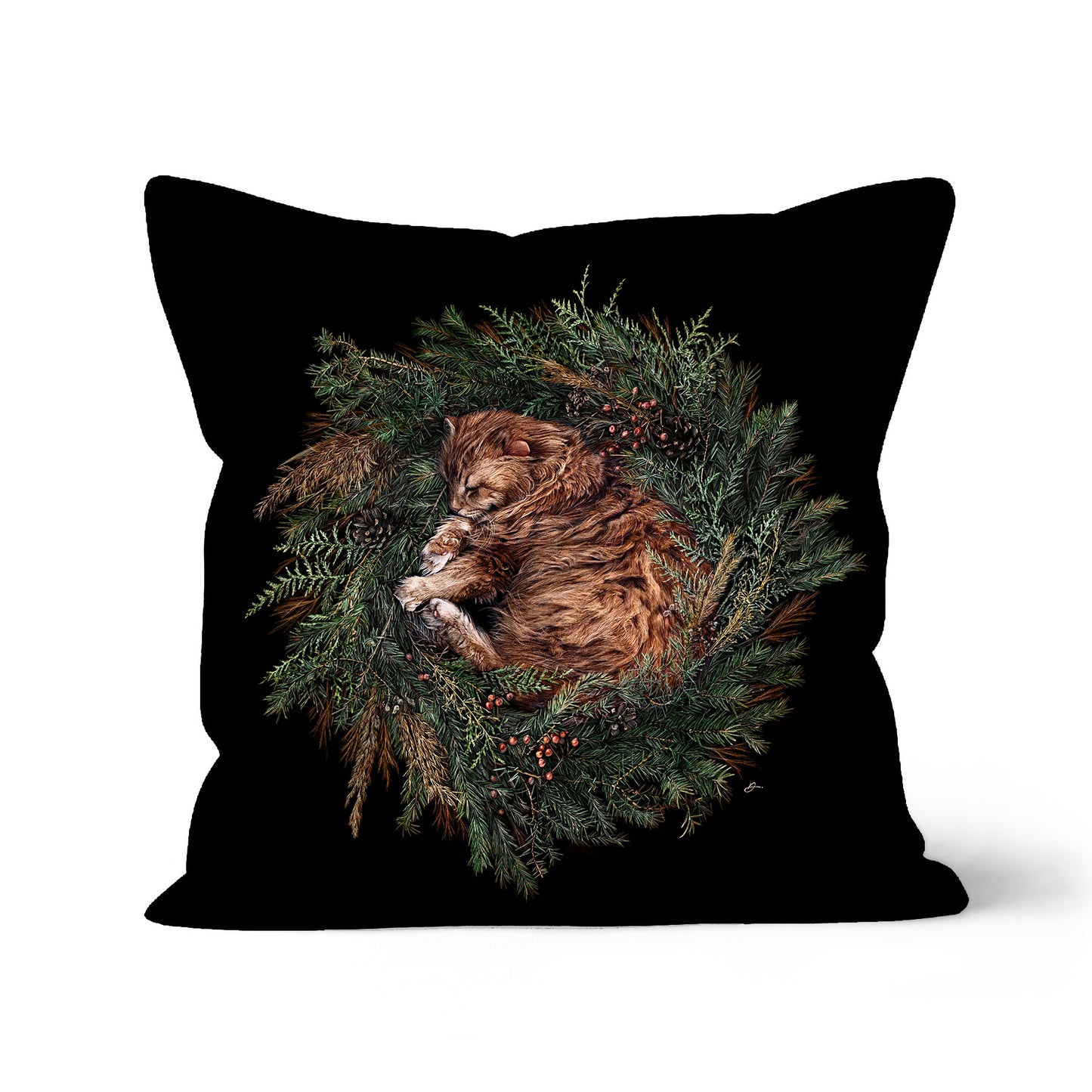 Flora & Fauna - Pine Cones & Spruce Cushion