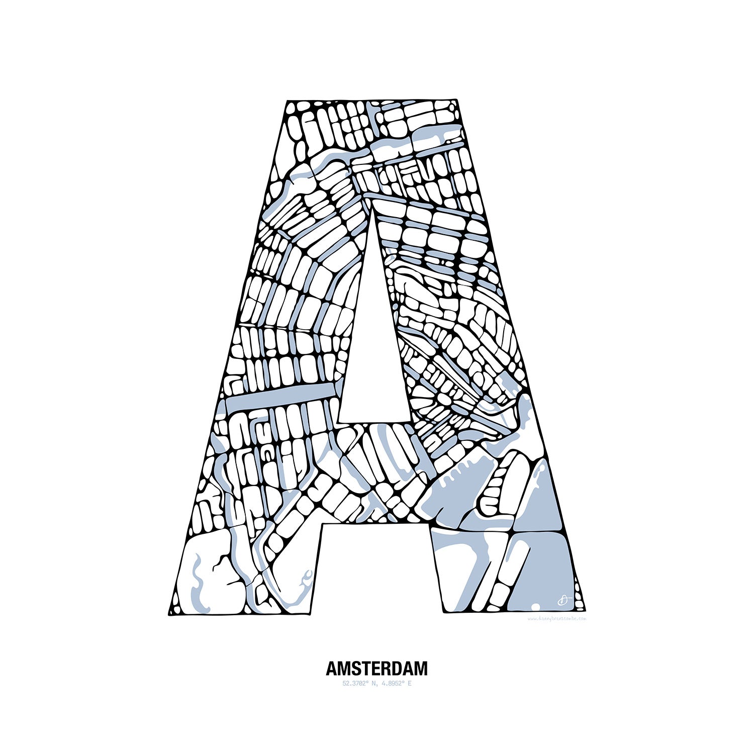 Maphabet A - Amsterdam - Danny Branscombe