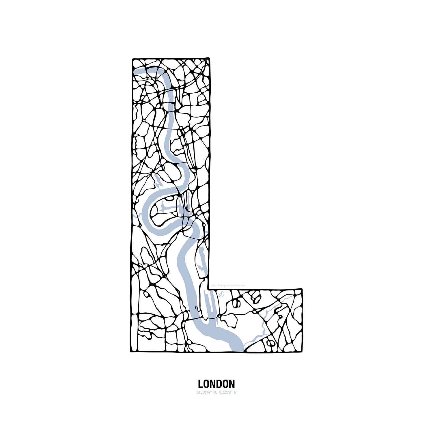Maphabet L - London - Danny Branscombe